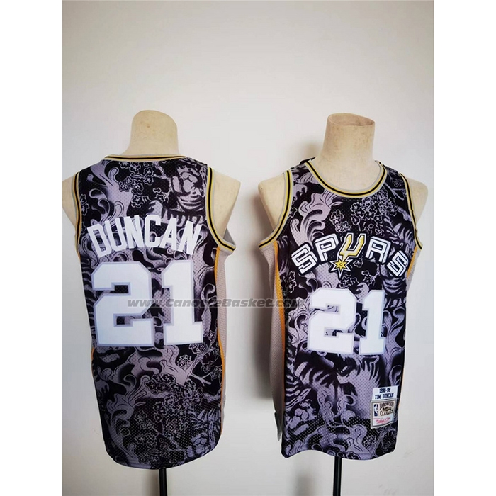 Maglia San Antonio Spurs Tim Duncan #21 Special Year of The Tiger Nero